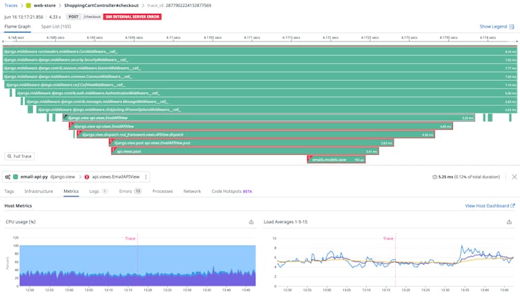 Optimize Python memory usage and other performance metrics with Datadog APM.