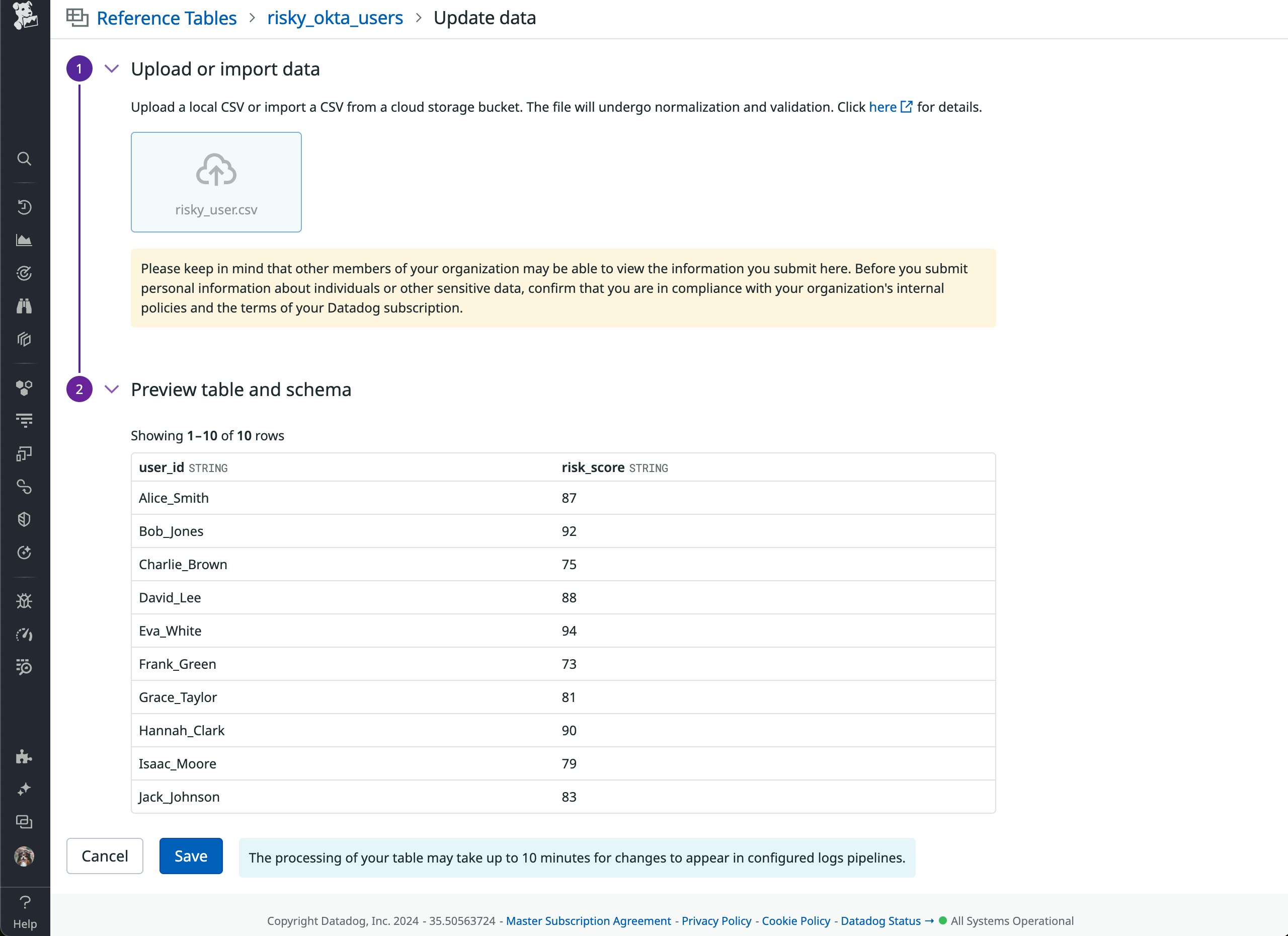 Update Reference Tables with new information Update Reference Tables with new information