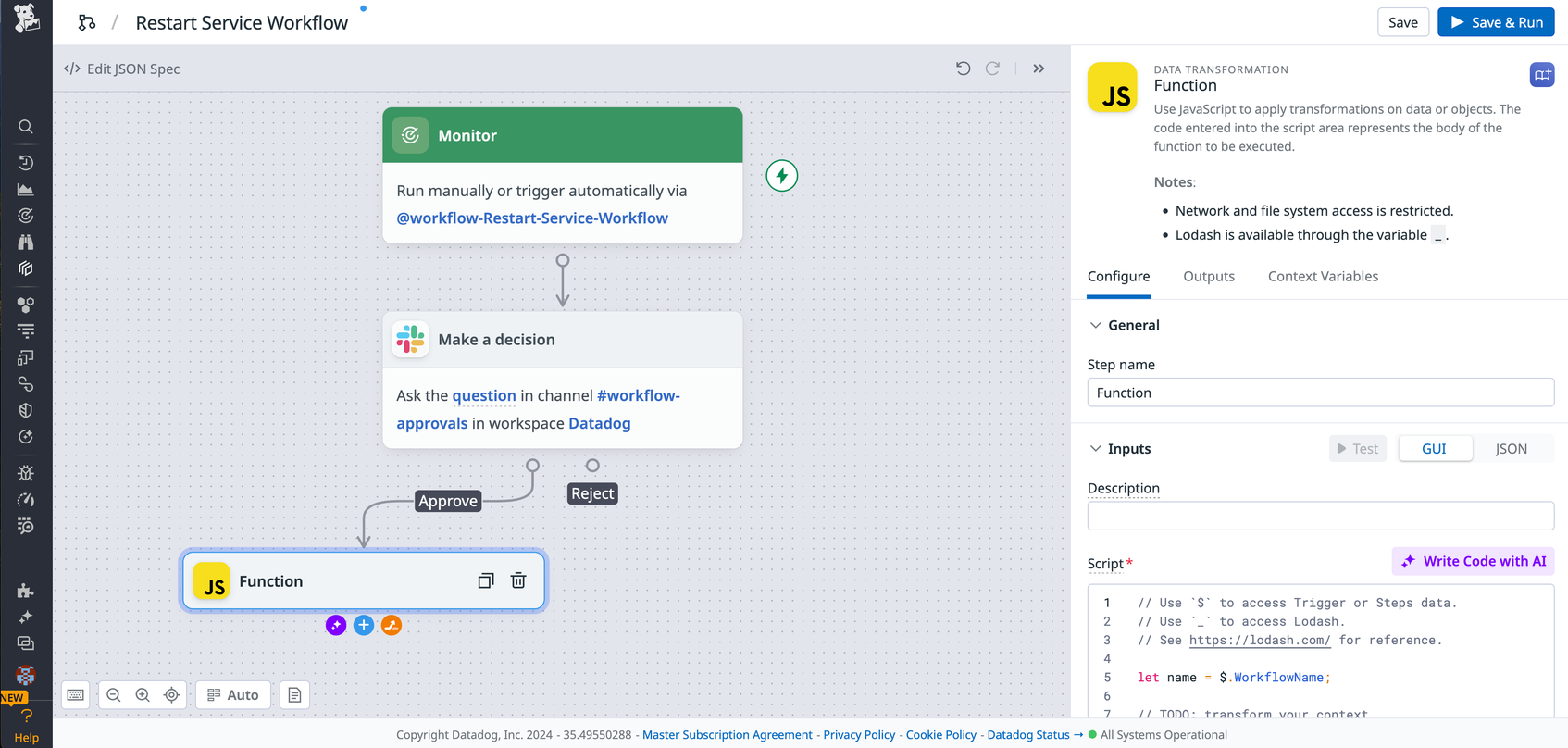 Build Datadog Workflows and Apps in Minutes With Our AI Assistant | Datadog