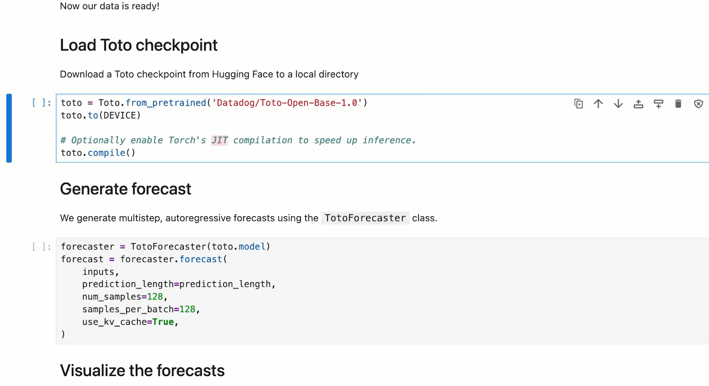 Demo of downloading the model and generating first forecasts with a few lines of code. Demo of downloading the model and generating first forecasts with a few lines of code.
