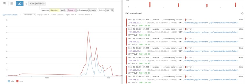 Use the Log Analyzer to view Tomcat logs