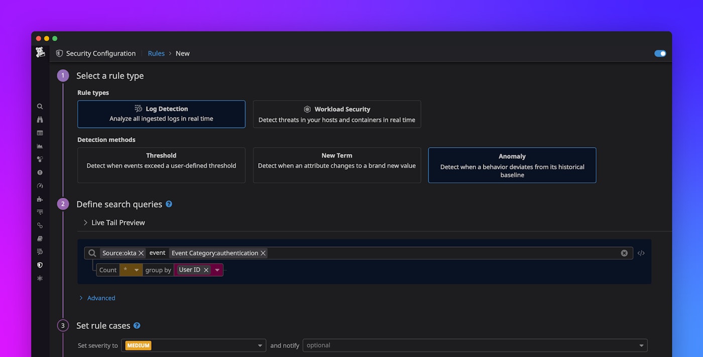 Detect security threats with anomaly detection rules Detect security threats with anomaly detection rules