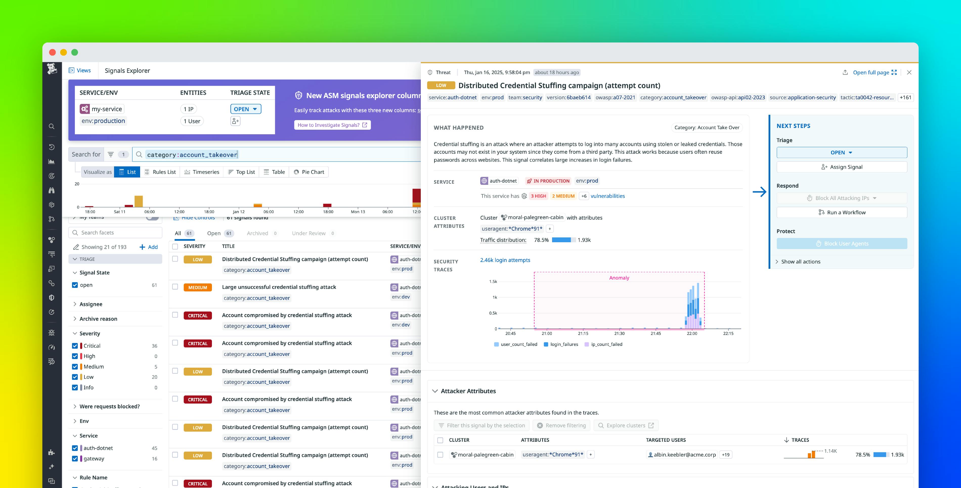 Detect and respond to evolving attacks with Attacker Clustering
