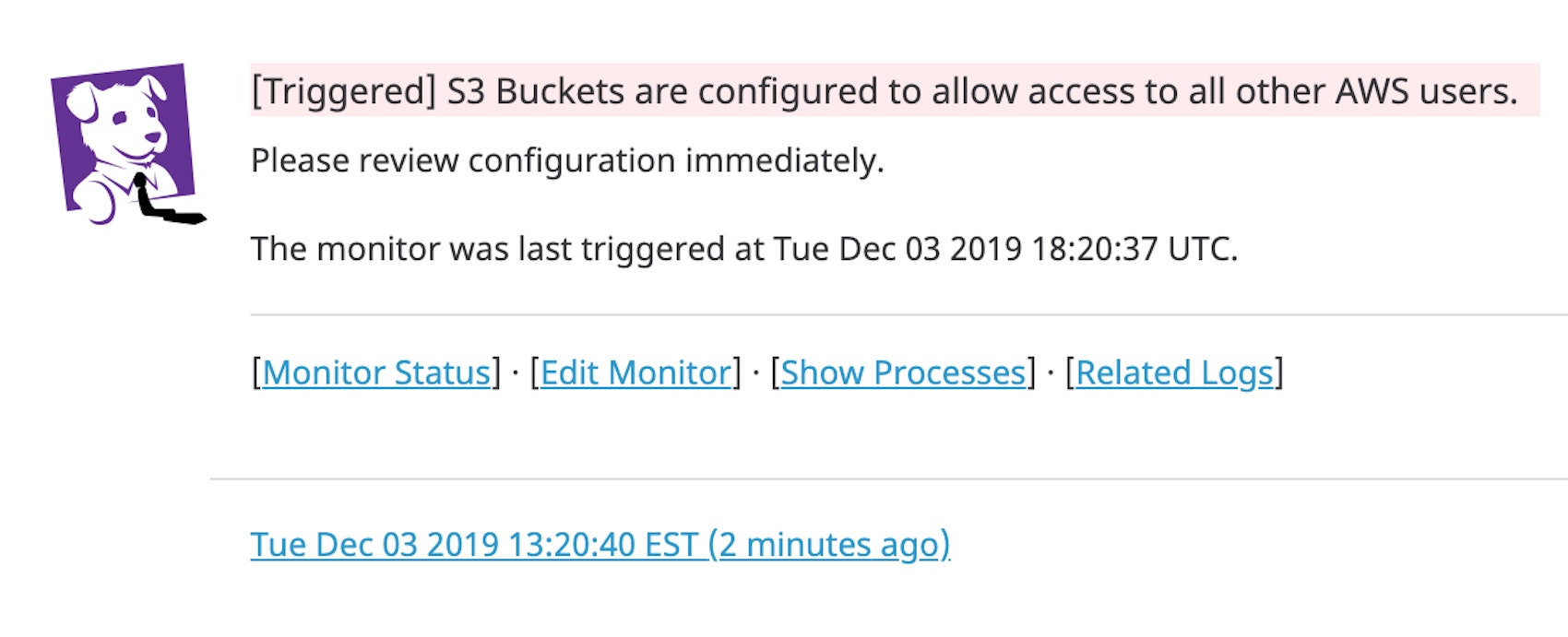 Enable alerts to notify you automatically when resource policies are misconfigured or not behaving as expected Enable alerts to notify you automatically when resource policies are misconfigured or not behaving as expected