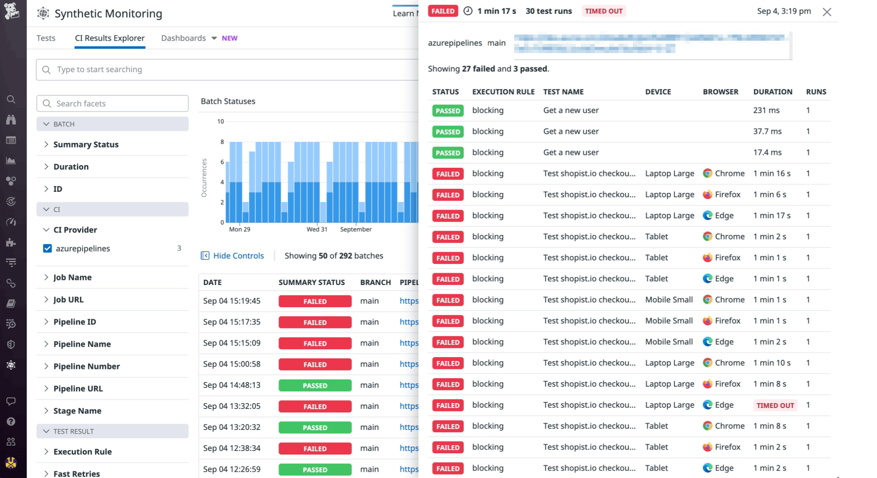 Analyze test results in the CI Results Explorer. Analyze test results in the CI Results Explorer.