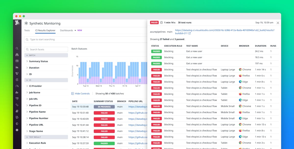 Run Datadog Synthetic tests in Azure Pipelines