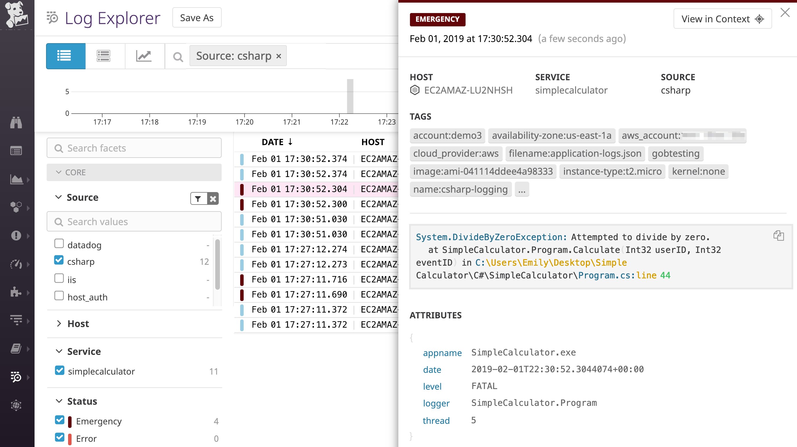 C# log monitoring with Datadog. C# log monitoring with Datadog.