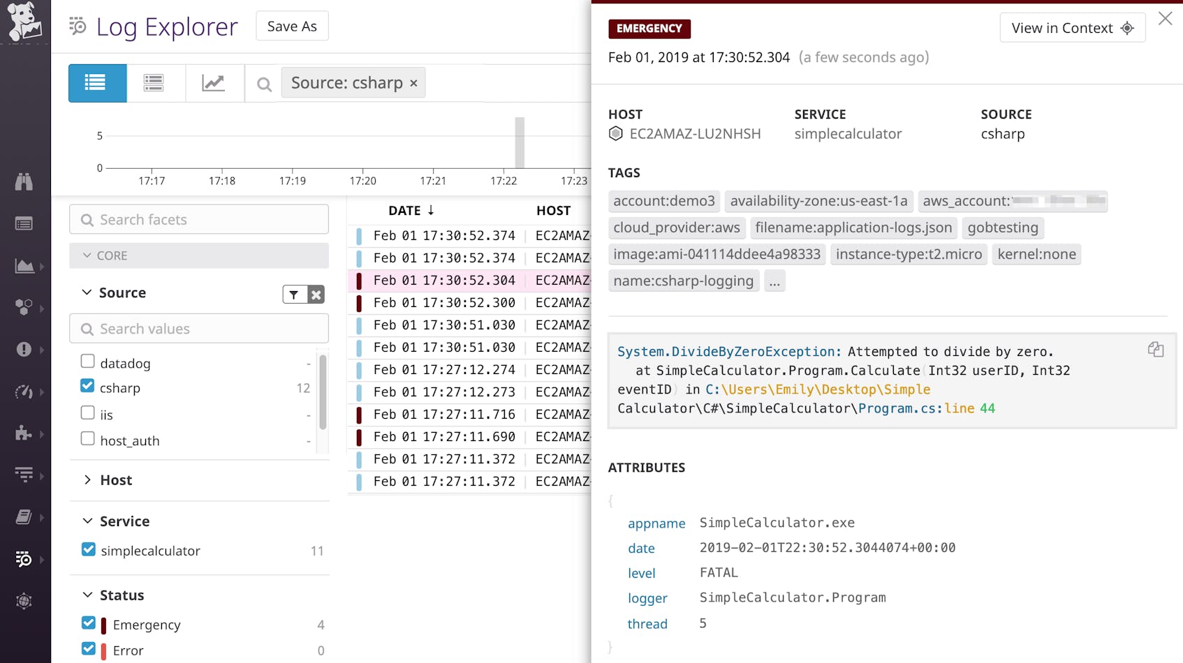 How to Collect, Customize, and Analyze C# Logs | Datadog
