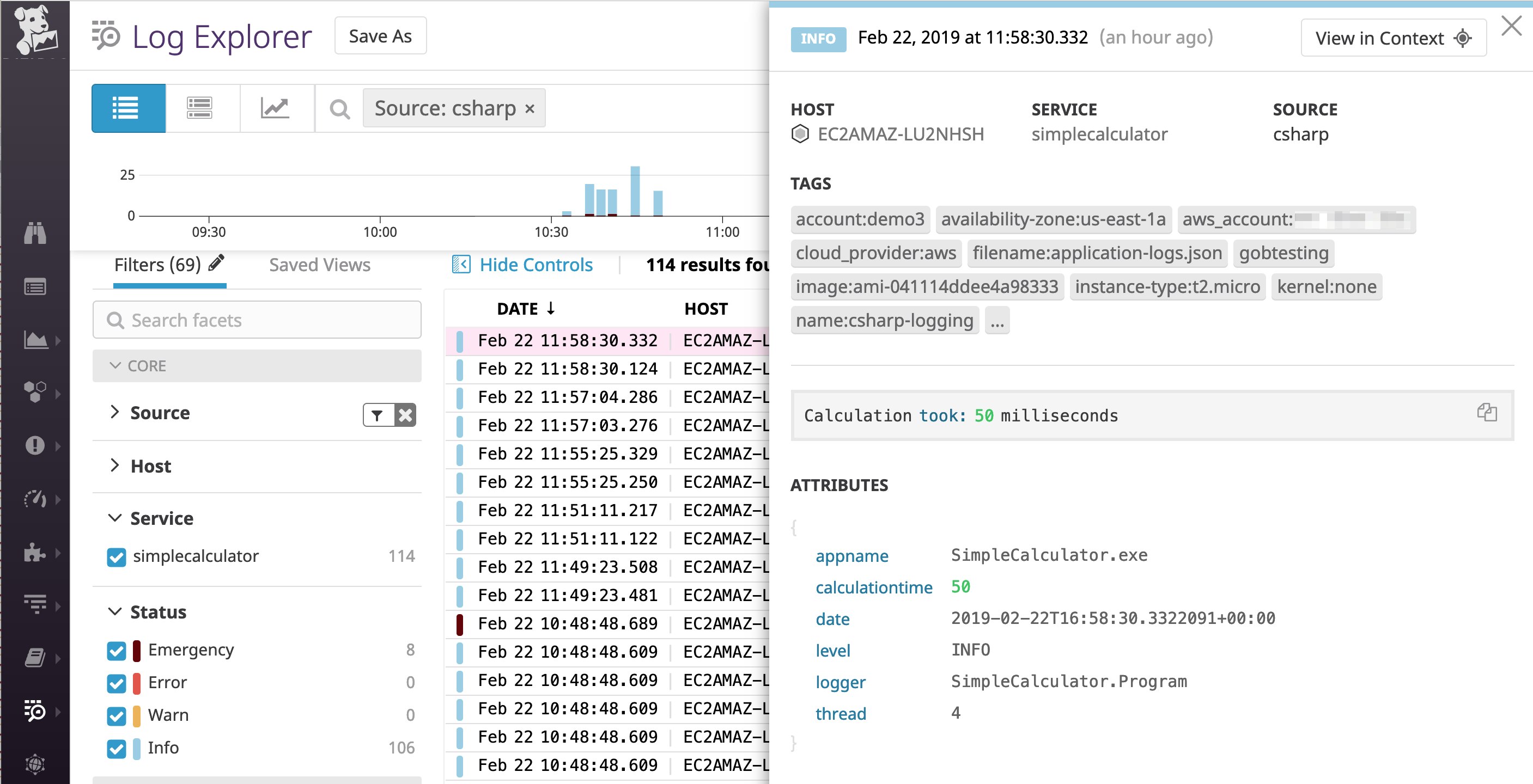 How to collect, customize, and analyze C# logs | Datadog