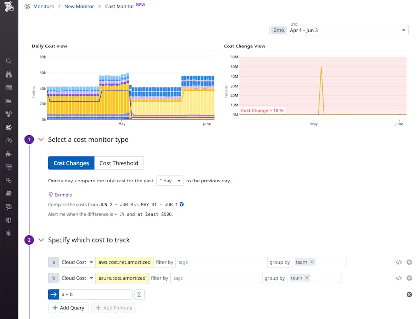 React Quickly to Cost Overruns With Cost Monitors for Datadog Cloud