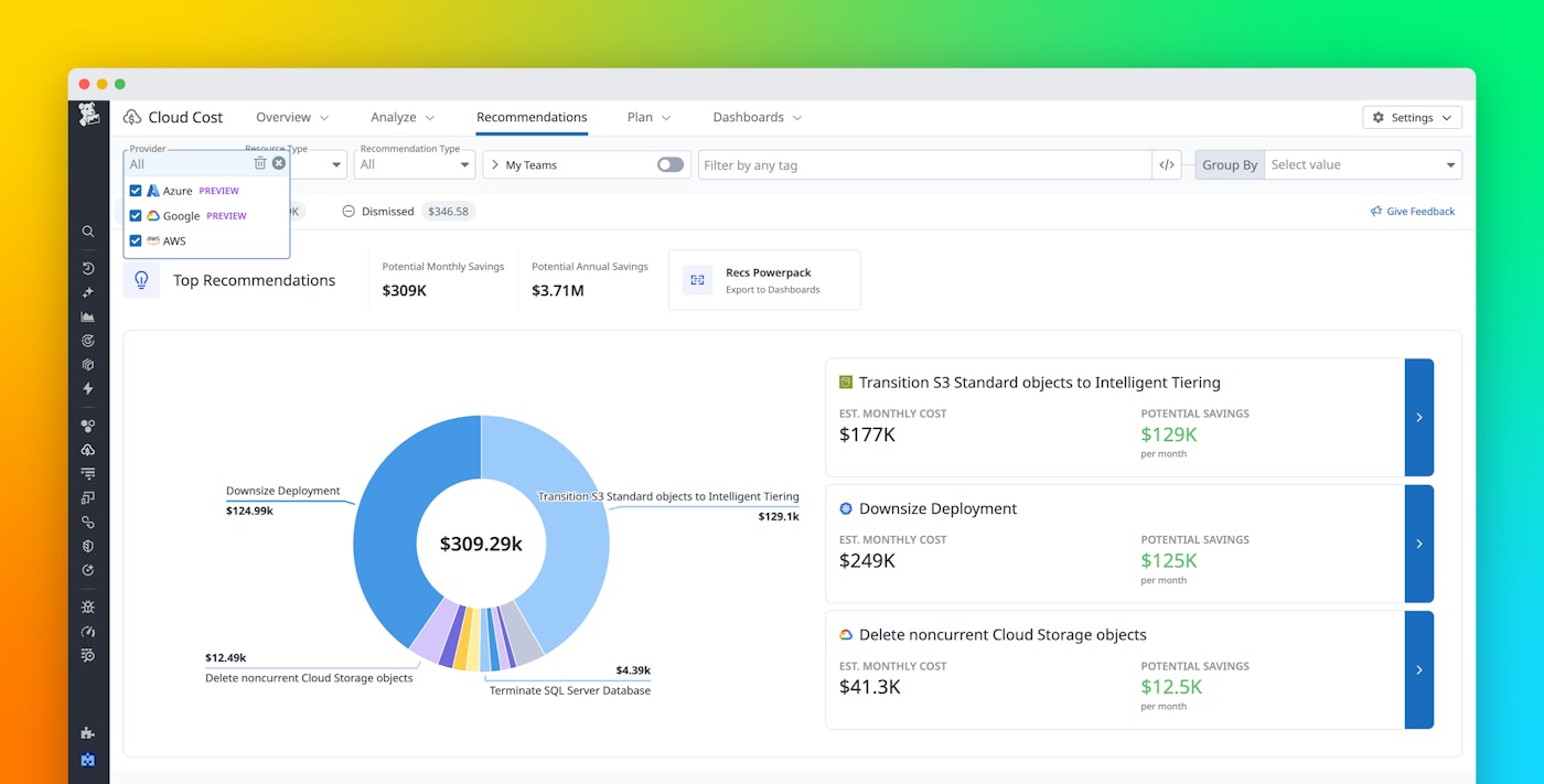 Eliminate cloud waste across AWS, Azure, and Google Cloud with Cloud Cost Recommendations Eliminate cloud waste across AWS, Azure, and Google Cloud with Cloud Cost Recommendations