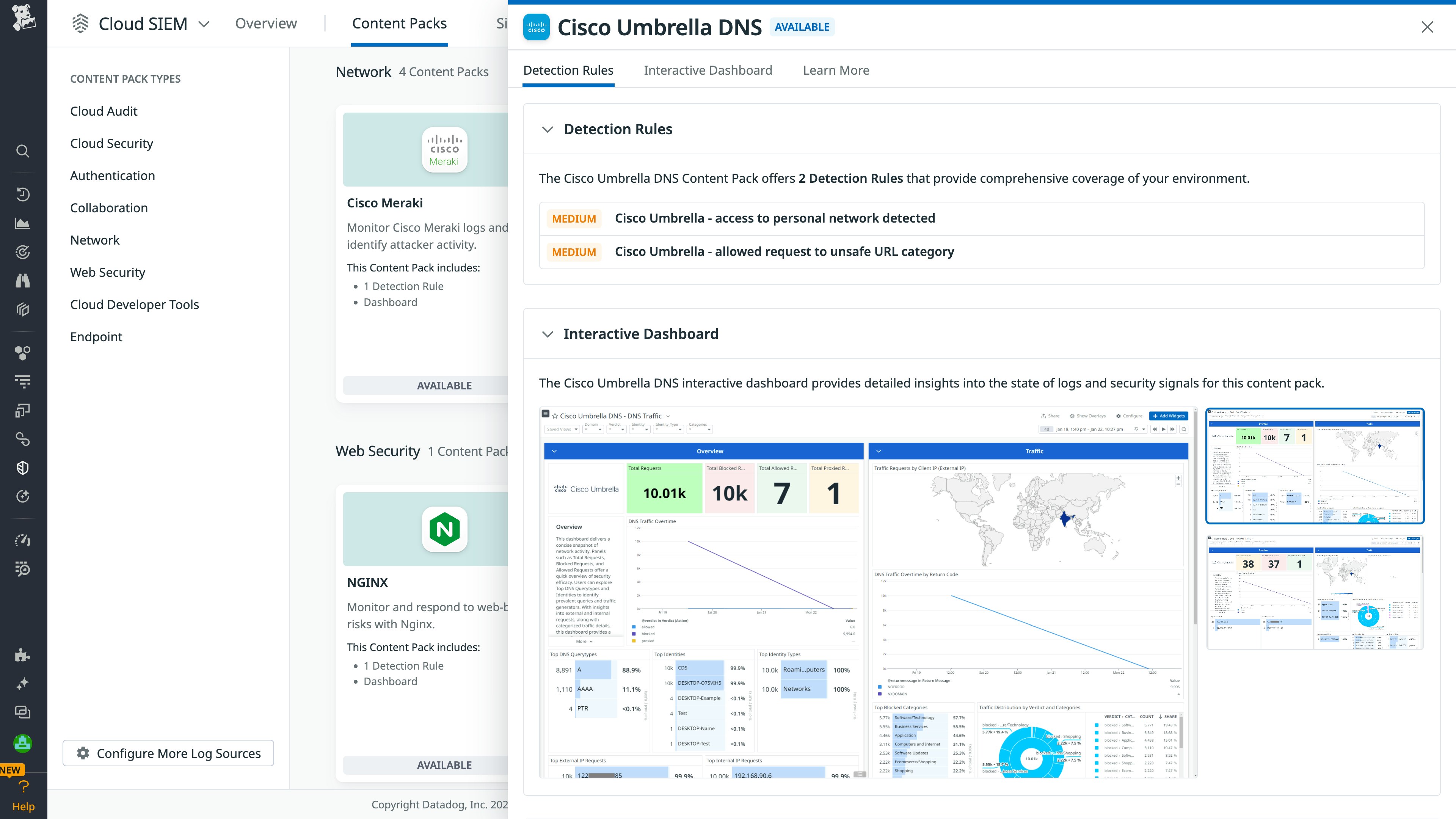 Cisco Umbrella DNS Content Pack Cisco Umbrella DNS Content Pack
