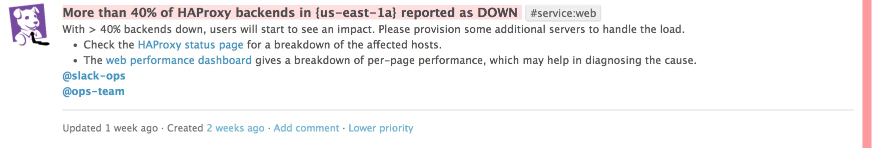 Cluster-level service monitoring Cluster-level service monitoring
