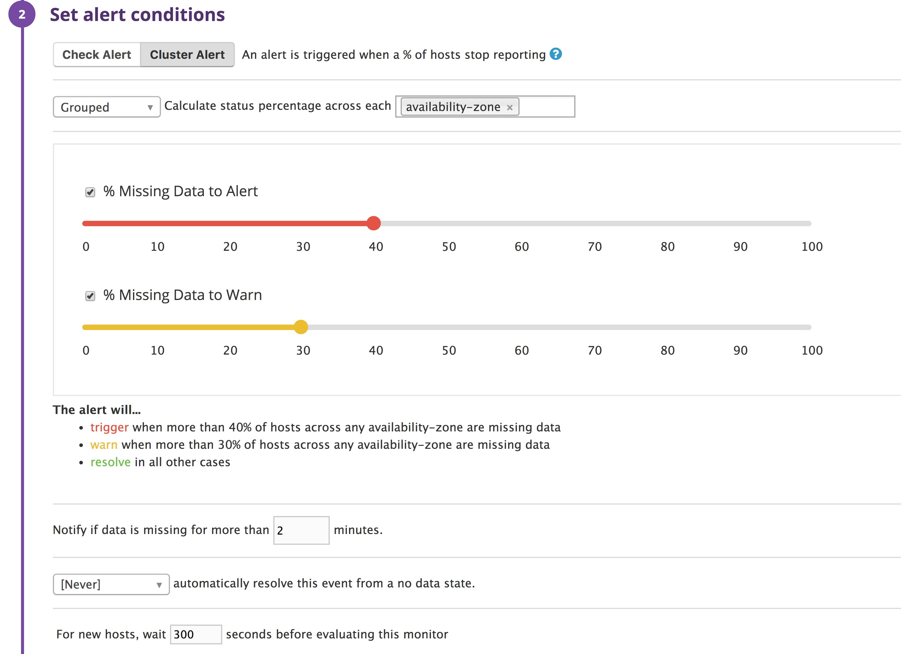 Cluster-level service monitoring Cluster-level service monitoring