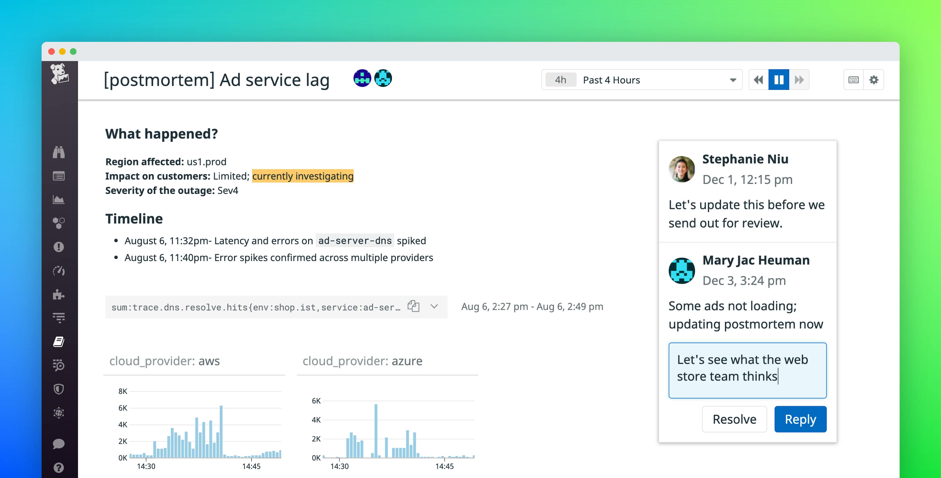 Tell data-driven stories with Collaborative Notebooks