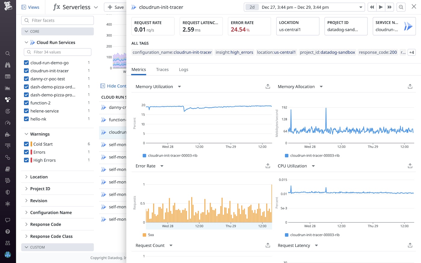 Correlate error spikes with other performance metrics. Correlate error spikes with other performance metrics.