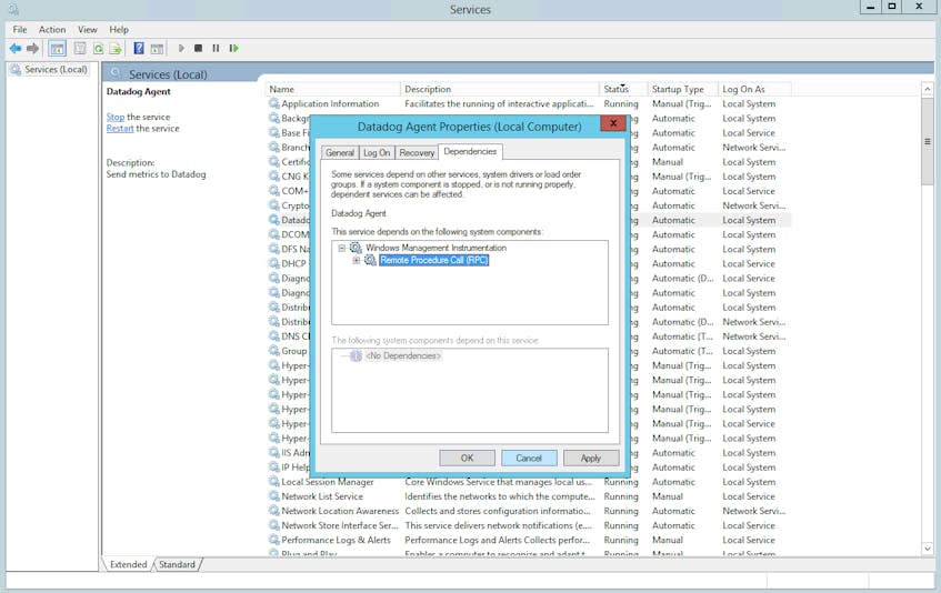 Service dependencies