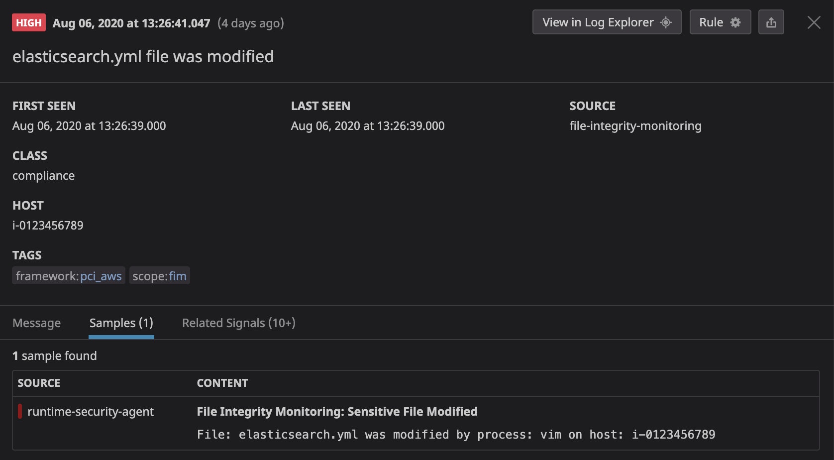 Compliance Monitoring creates real-time compliance violation alerts when a sensitive file is accessed or modified. Compliance Monitoring creates real-time compliance violation alerts when a sensitive file is accessed or modified.
