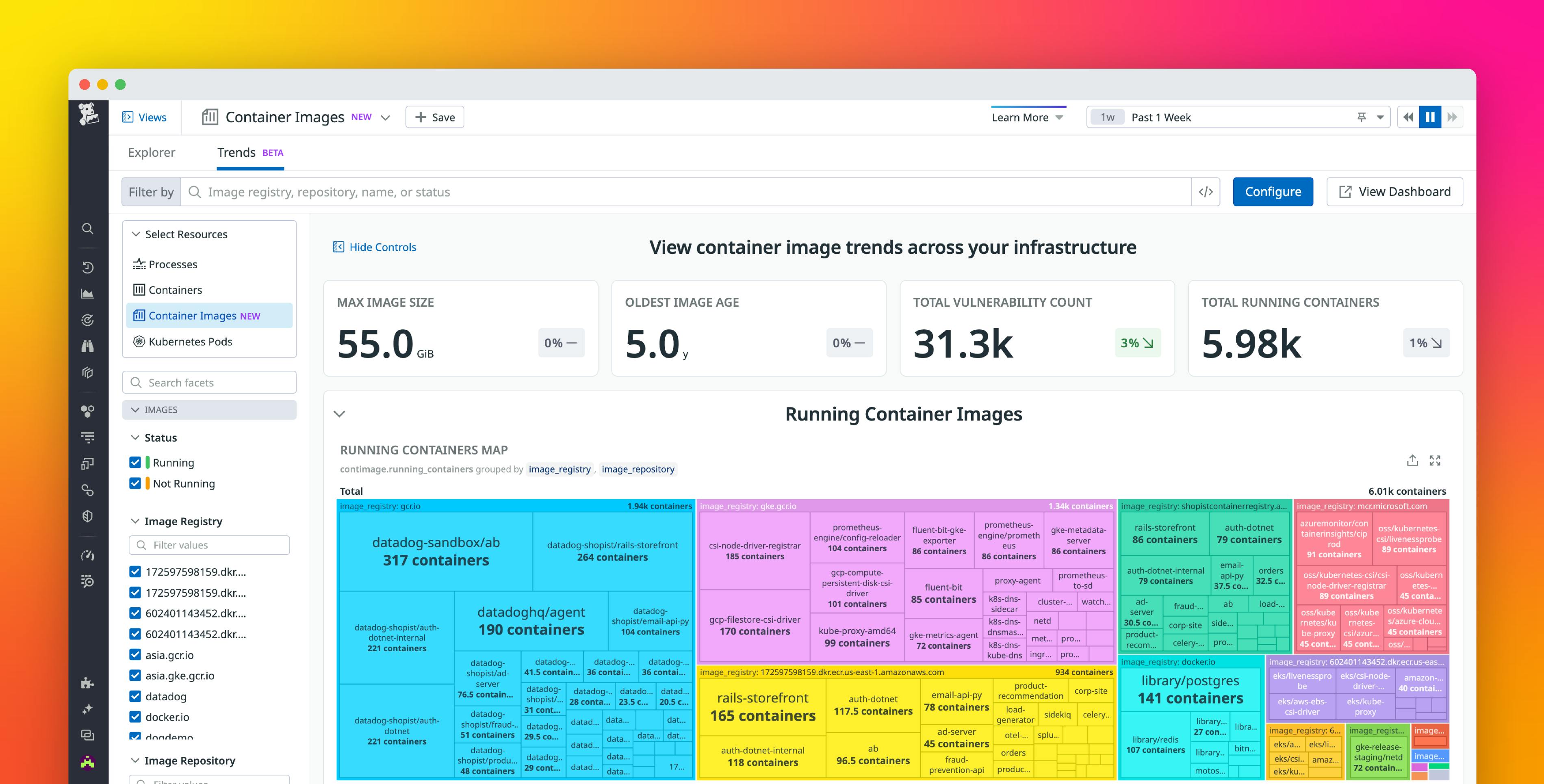Track changes in your containerized infrastructure with Container Image Trends