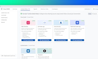 Easily ingest and monitor security logs with Cloud SIEM Content Packs