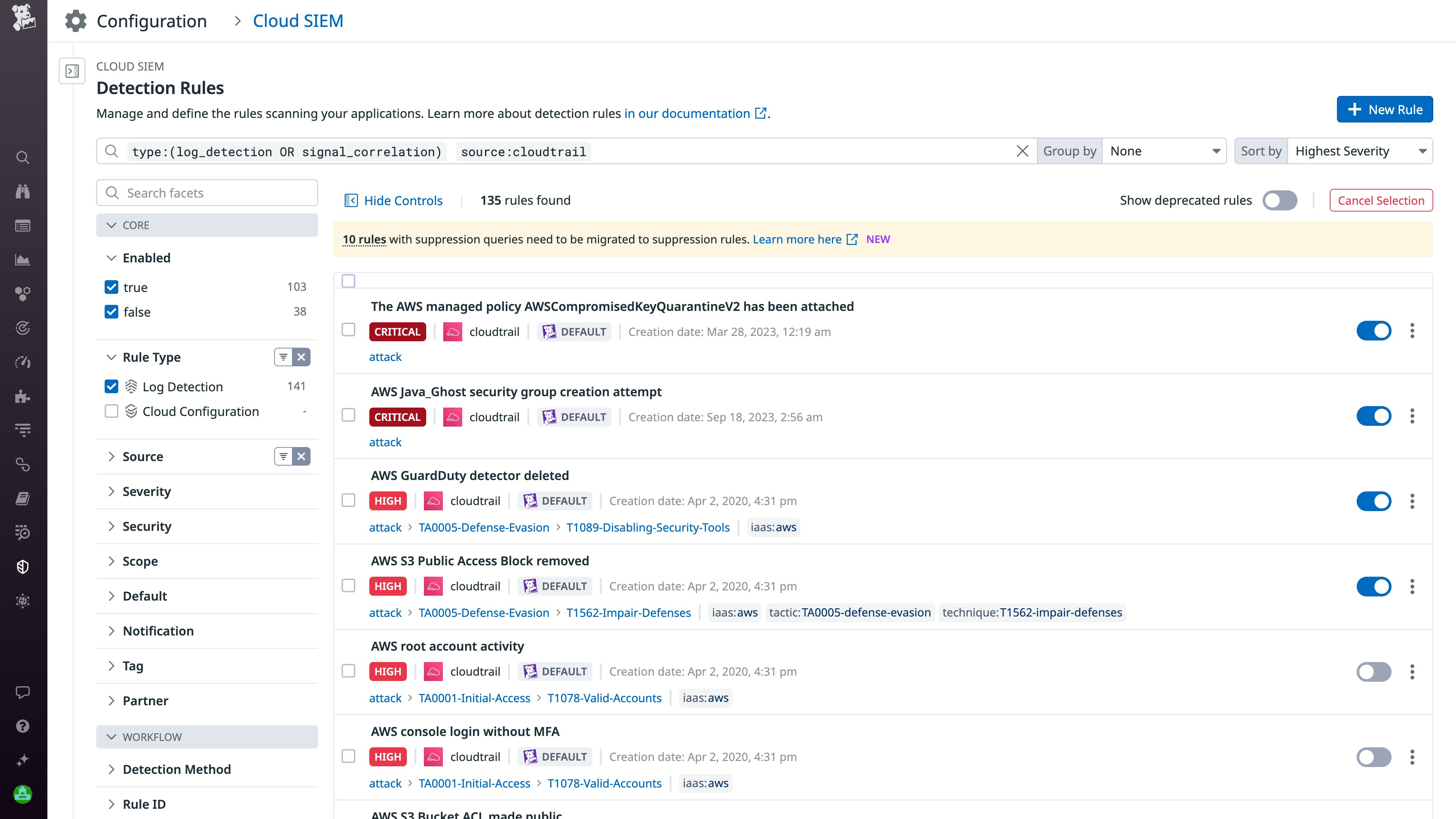 Detection Rules Explorer Detection Rules Explorer