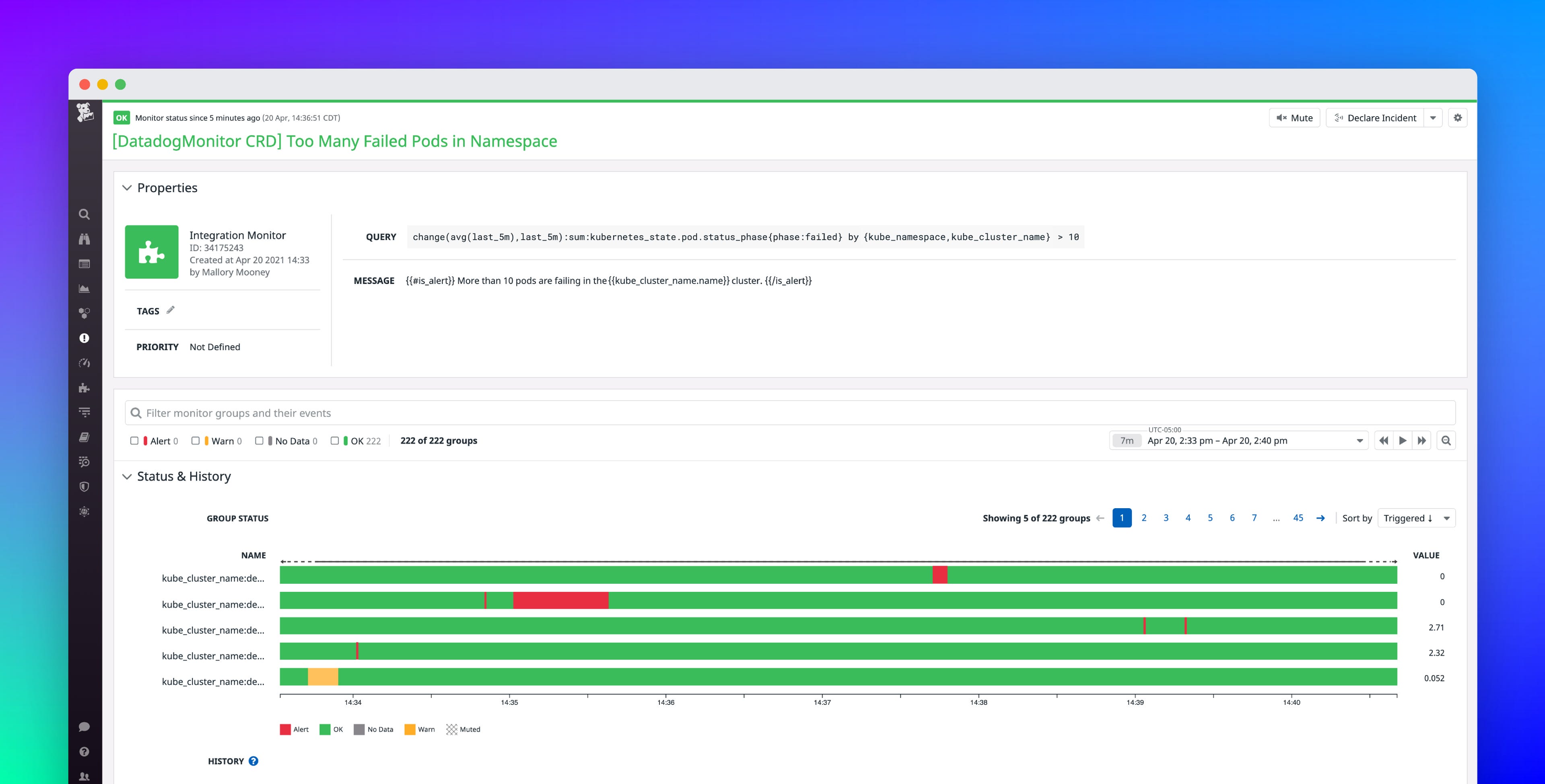 Automatically Create and Manage Kubernetes Alerts With Datadog | Datadog