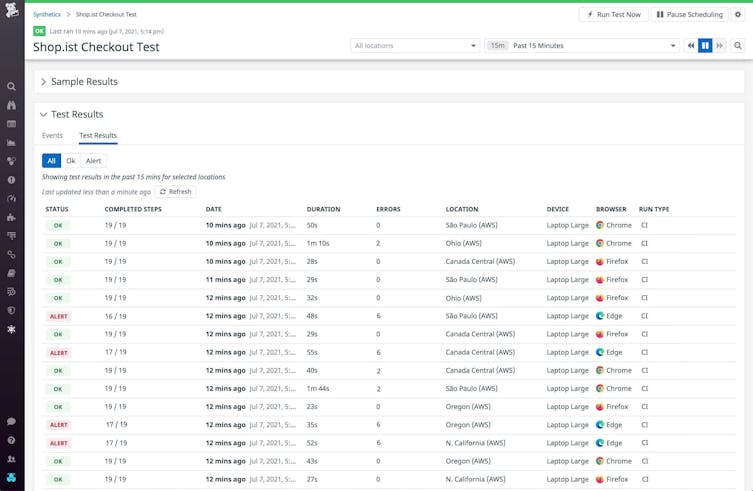 Automatically detect UI changes across browsers