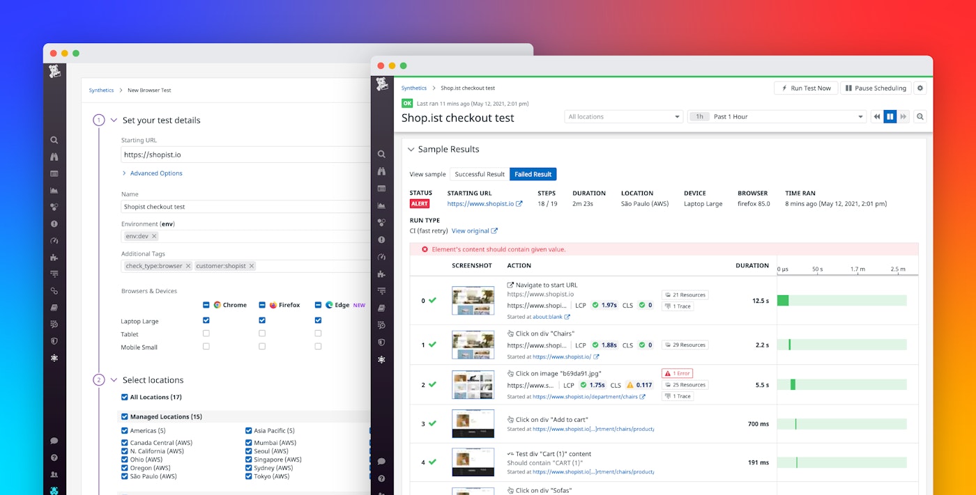 Datadog now supports cross-browser synthetic testing Datadog now supports cross-browser synthetic testing