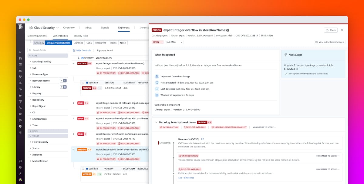 Mitigate Infrastructure Vulnerabilities With Datadog Cloud