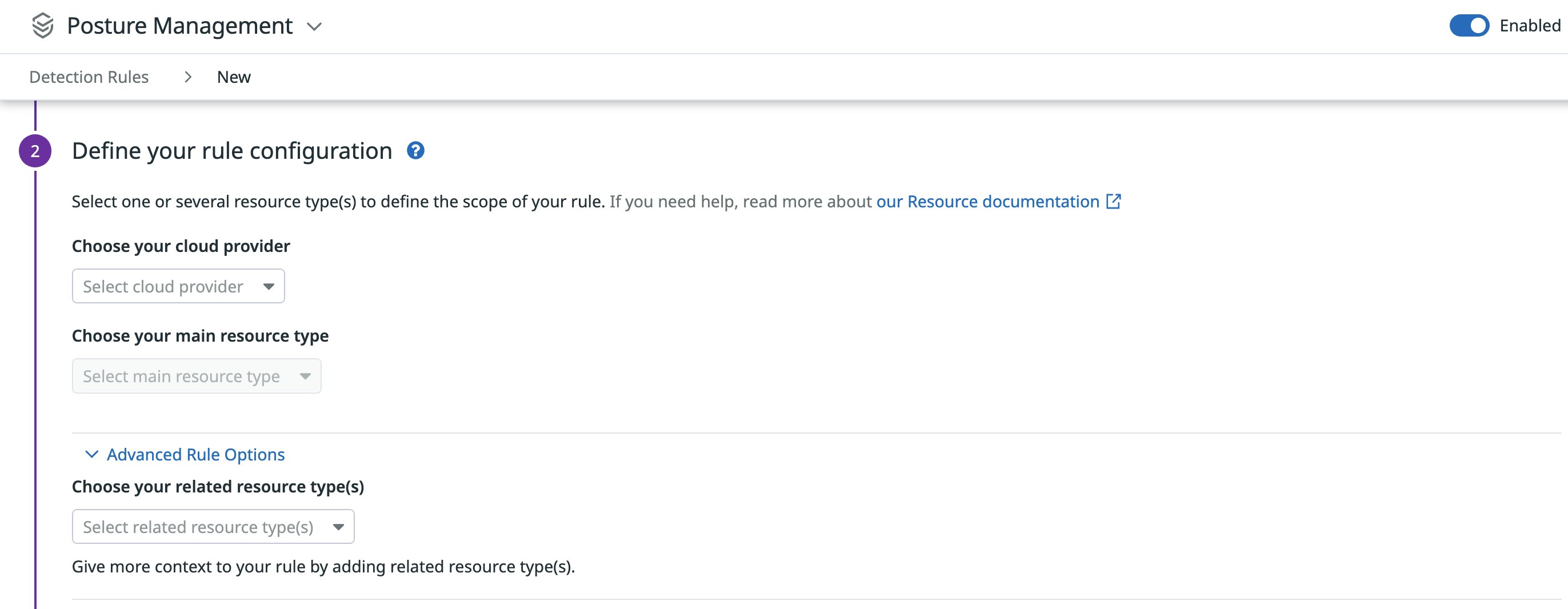 Create a new detection rule Create a new detection rule
