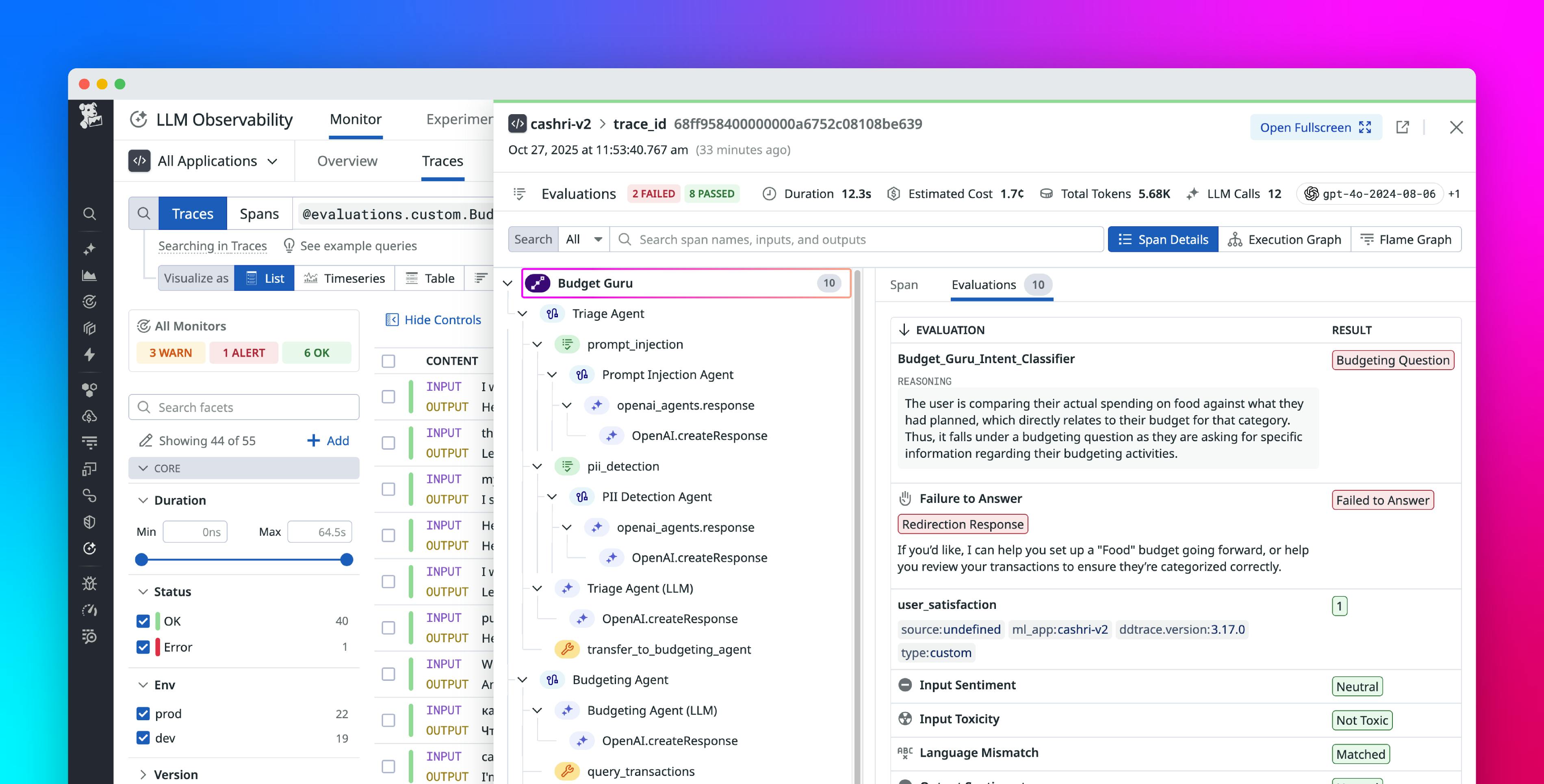 Define, run, and scale custom LLM-as-a-judge evaluations in Datadog