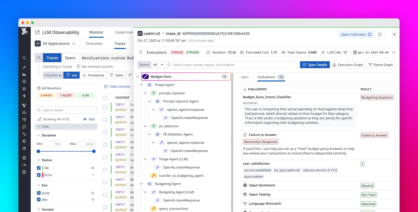 Define, run, and scale custom LLM-as-a-judge evaluations in Datadog Define, run, and scale custom LLM-as-a-judge evaluations in Datadog