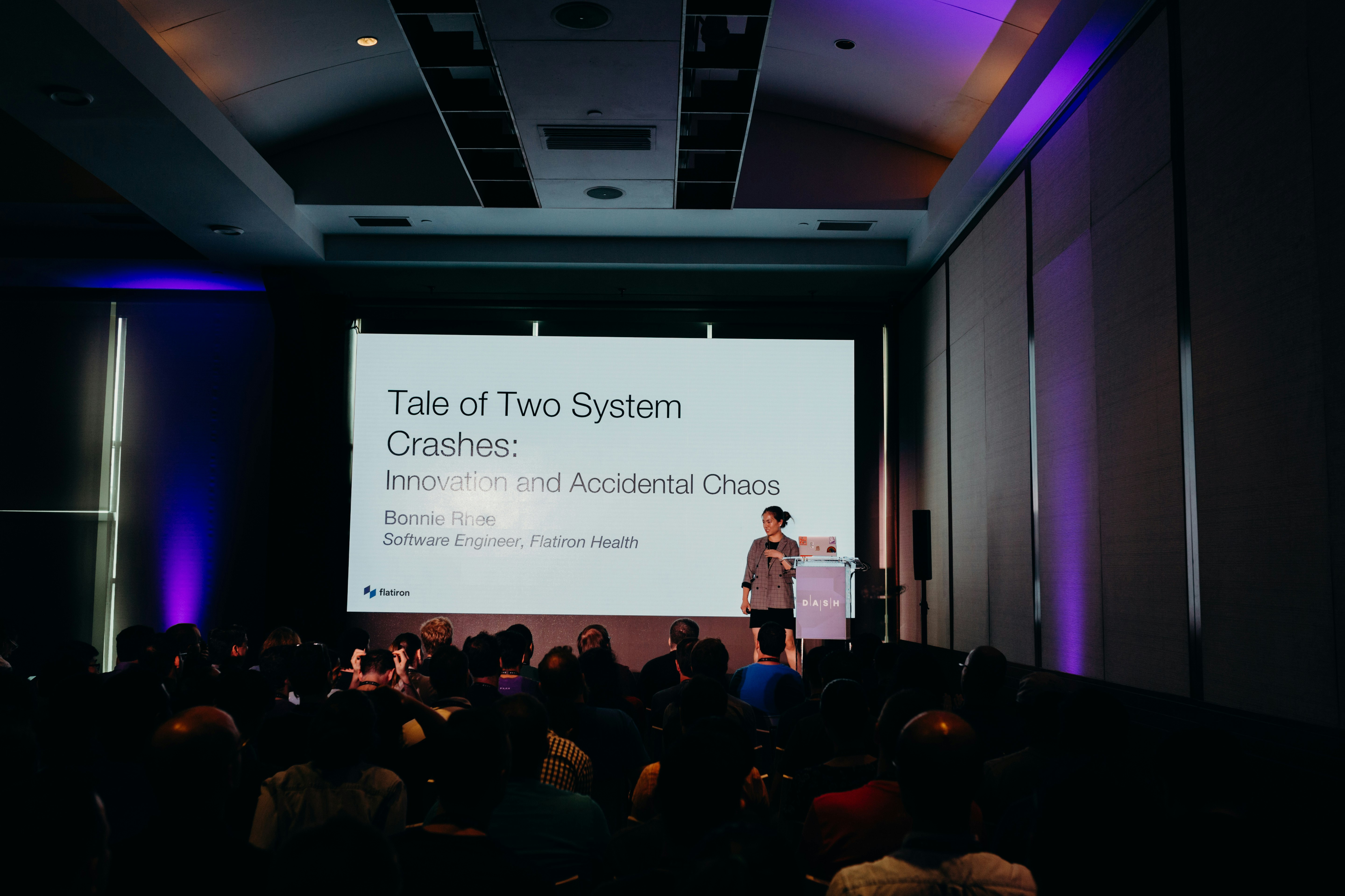 Flatiron Health’s Bonnie Rhee speaks about team lessons learned from building their own in-house autoscaling app. Flatiron Health’s Bonnie Rhee speaks about team lessons learned from building their own in-house autoscaling app.