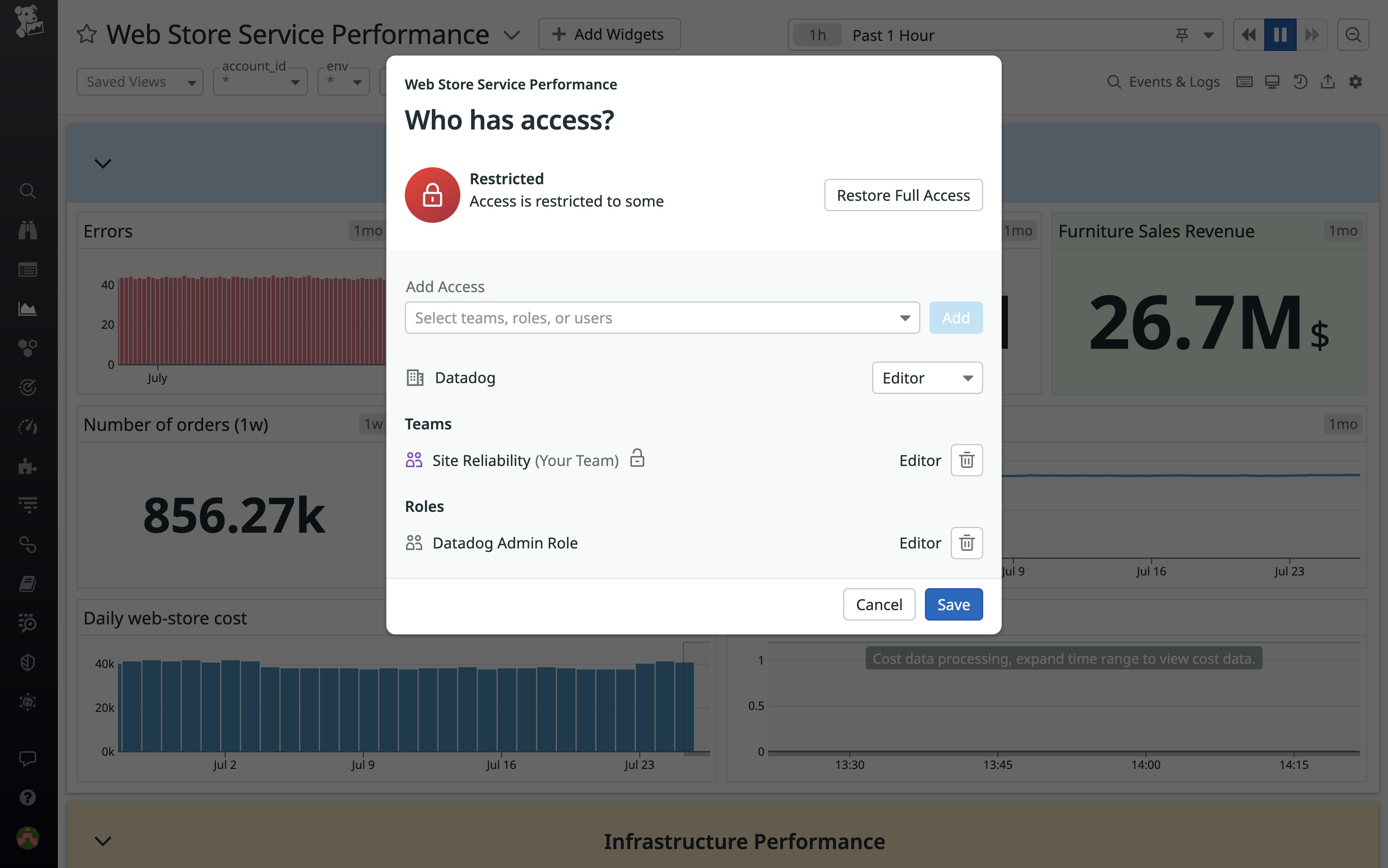 Teams を使用して、Datadog 内の個々のリソースへのチームベースのアクセスを委譲できるようになりました Teams を使用して、Datadog 内の個々のリソースへのチームベースのアクセスを委譲できるようになりました