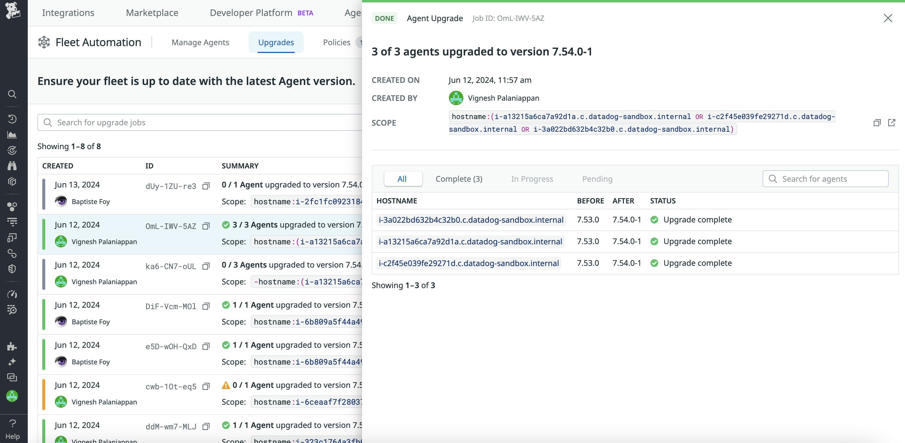 Upgrade your Datadog Agents from one location with Fleet Automation Upgrade your Datadog Agents from one location with Fleet Automation