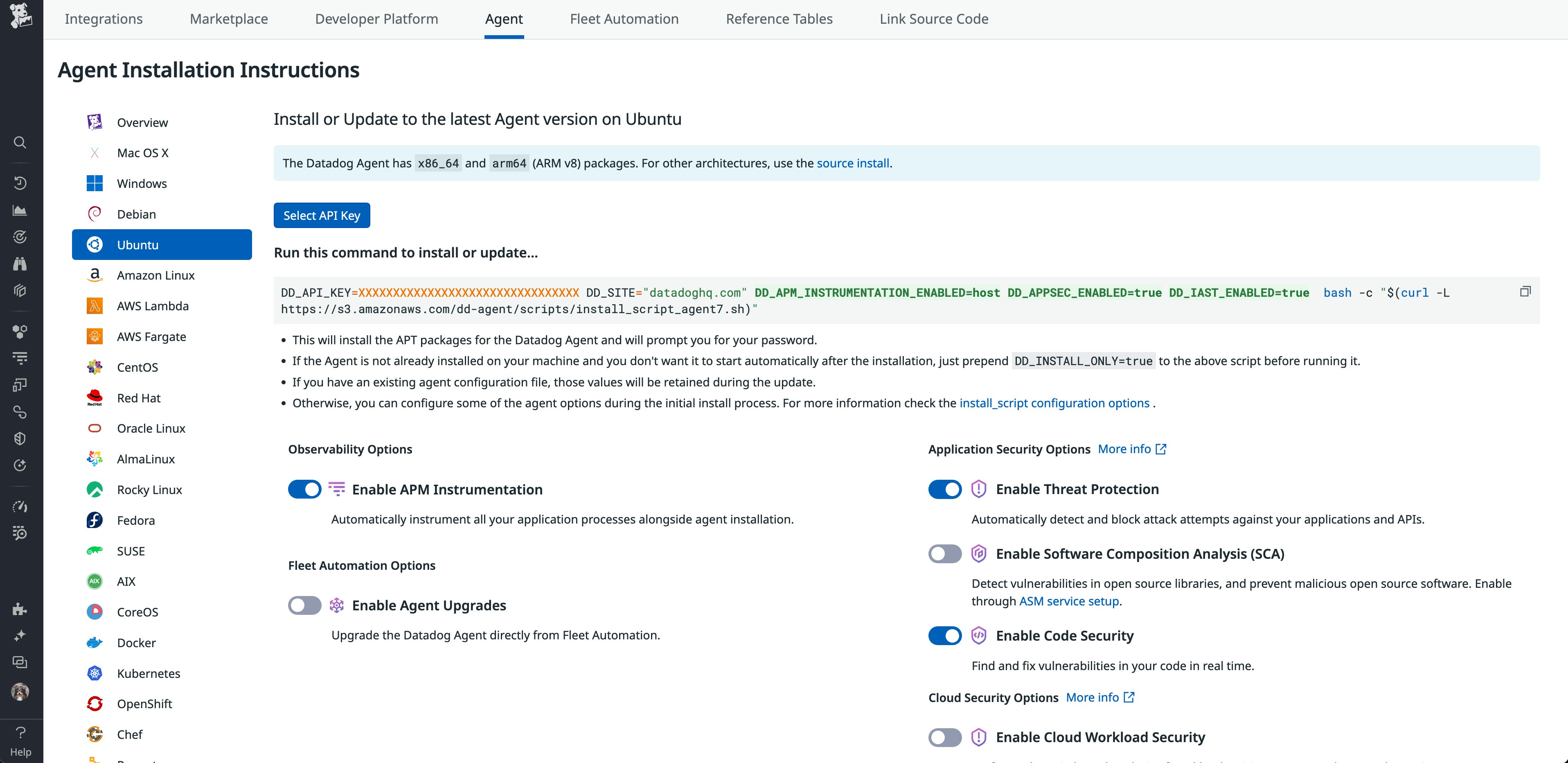 Enable Datadog ASM for the Agent Enable Datadog ASM for the Agent