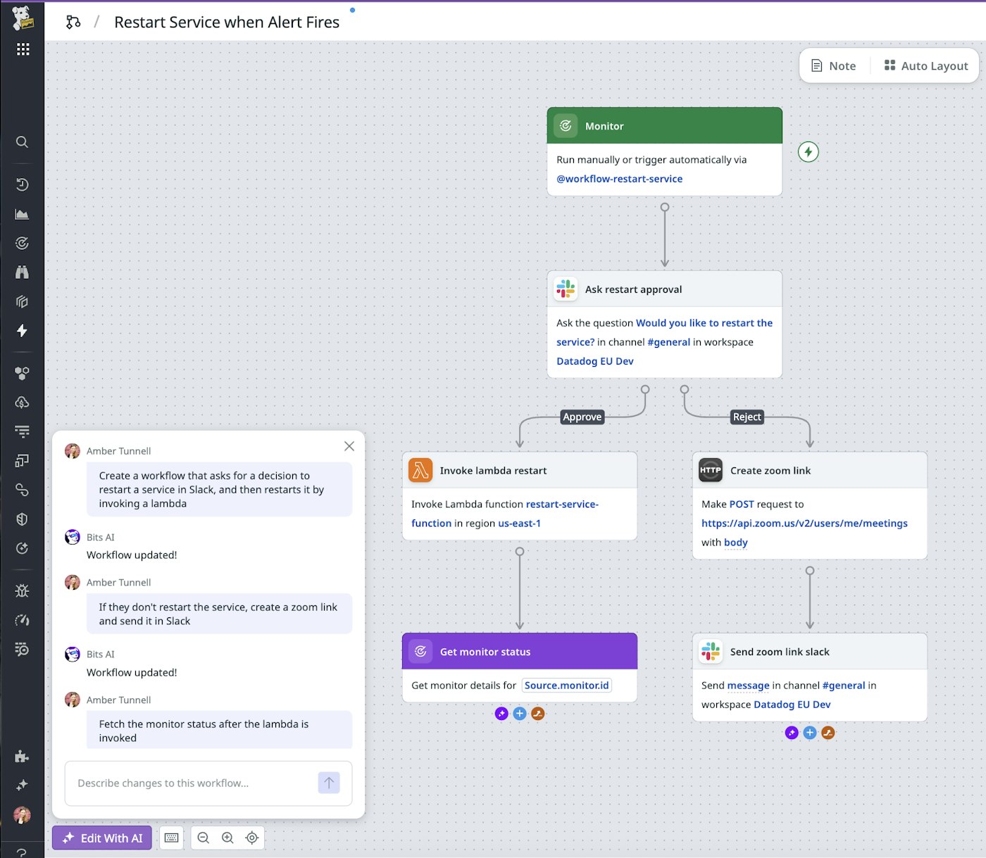 Build workflows with the Bits AI Interface Build workflows with the Bits AI Interface