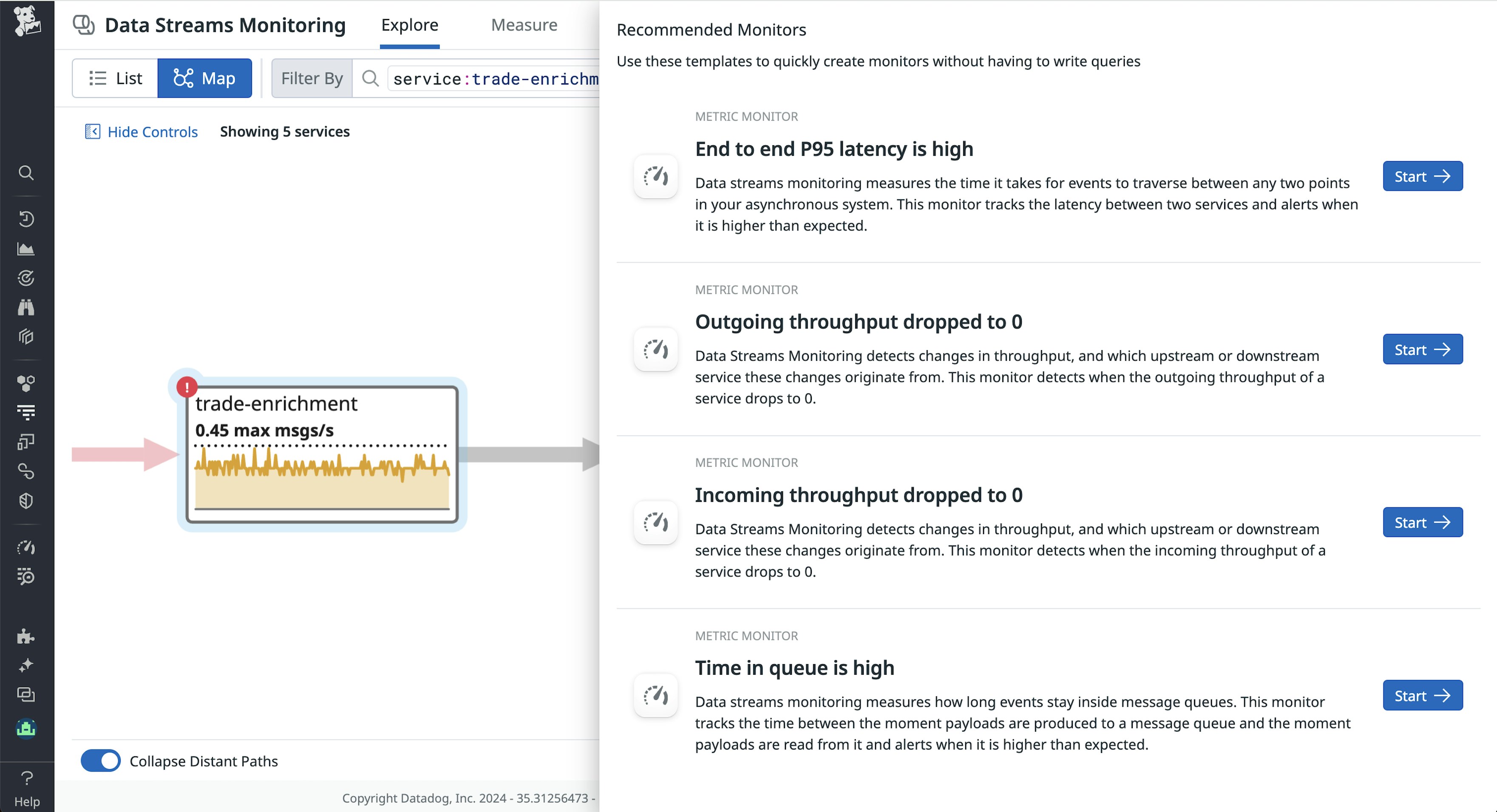 DSM provides a range of OOTB recommended monitors to help you catch common performance issues DSM provides a range of OOTB recommended monitors to help you catch common performance issues