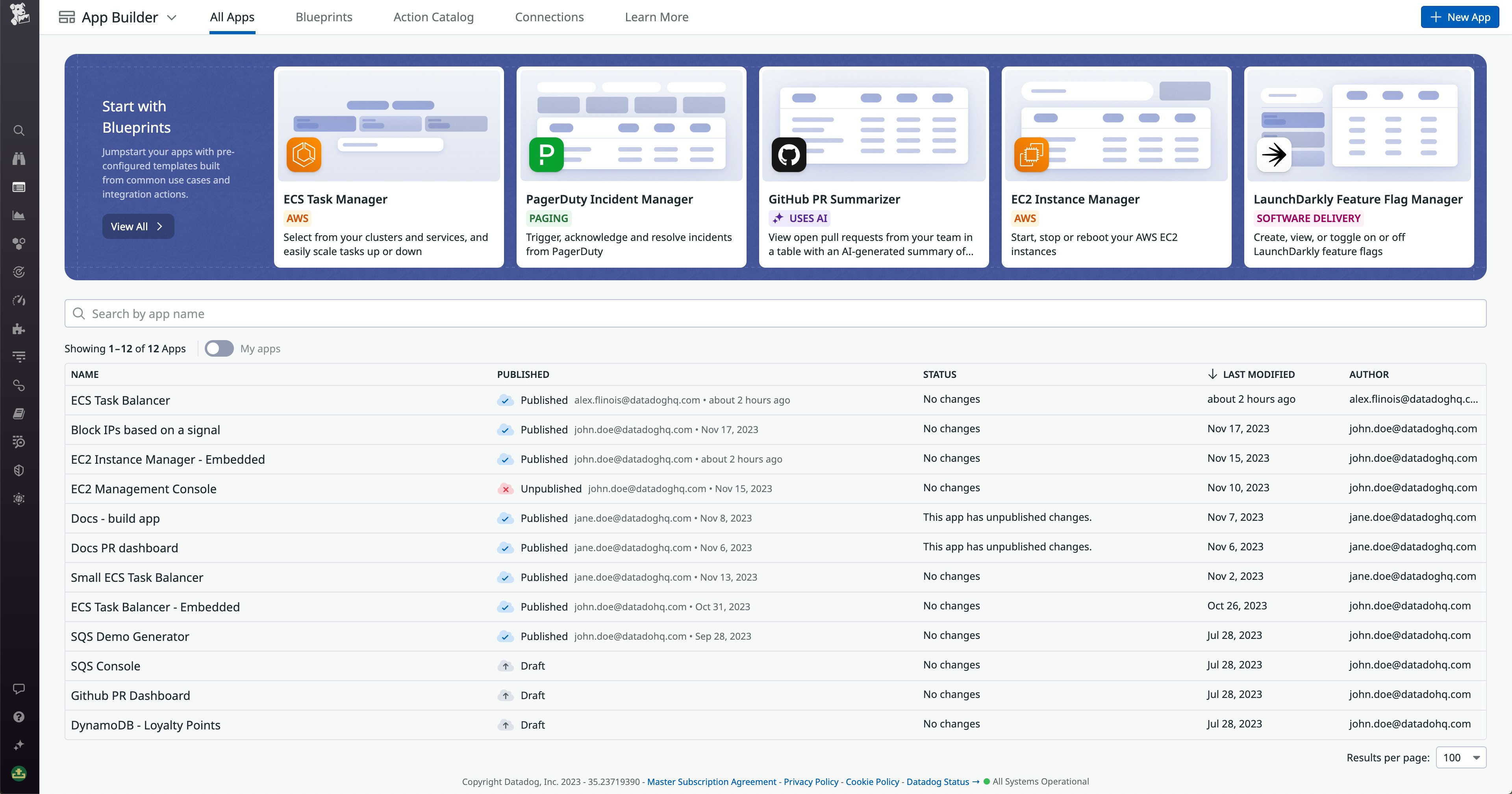 Browse for published apps in the App Builder list view Browse for published apps in the App Builder list view