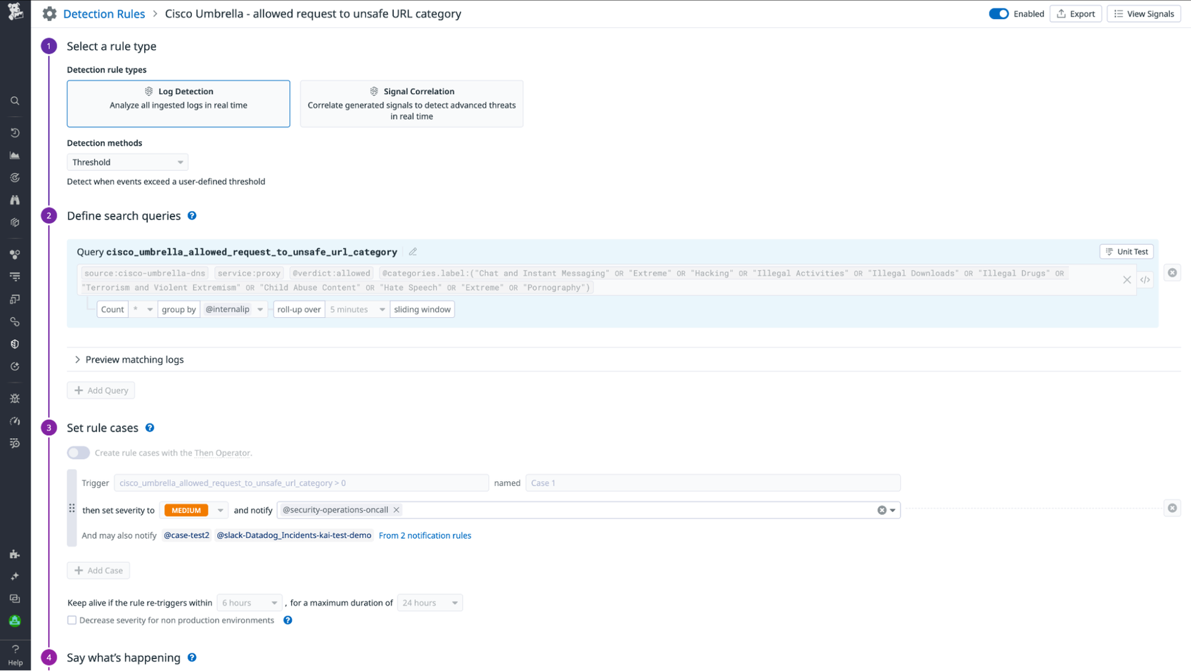 Monitor Your Cisco Umbrella Network Logs With Datadog Cloud SIEM | Datadog