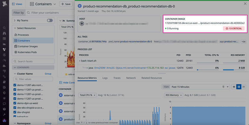 Enhance Your Troubleshooting Workflow With Container Images in Datadog ...