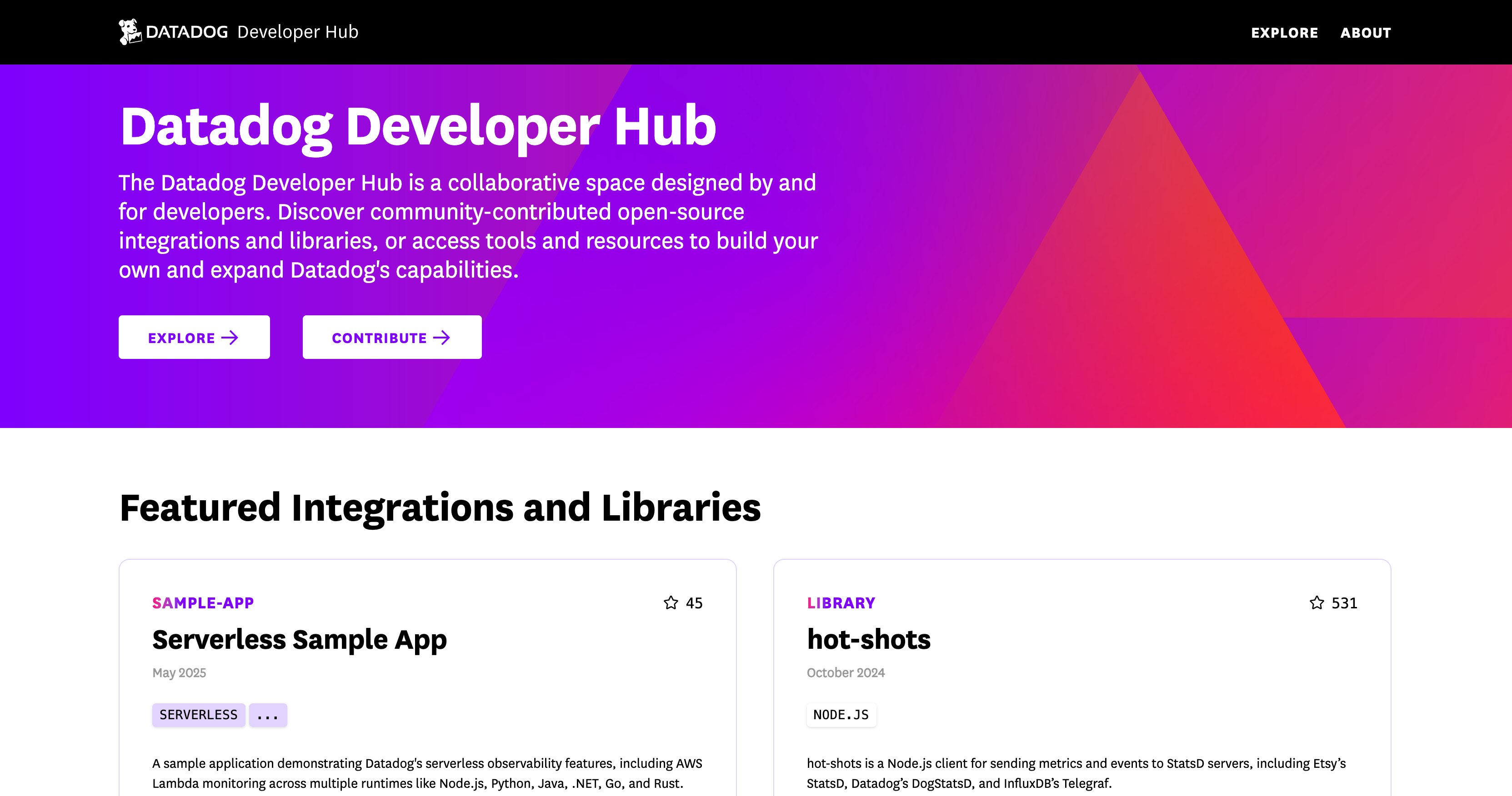 Introducing the Datadog Developer Hub Datadog
