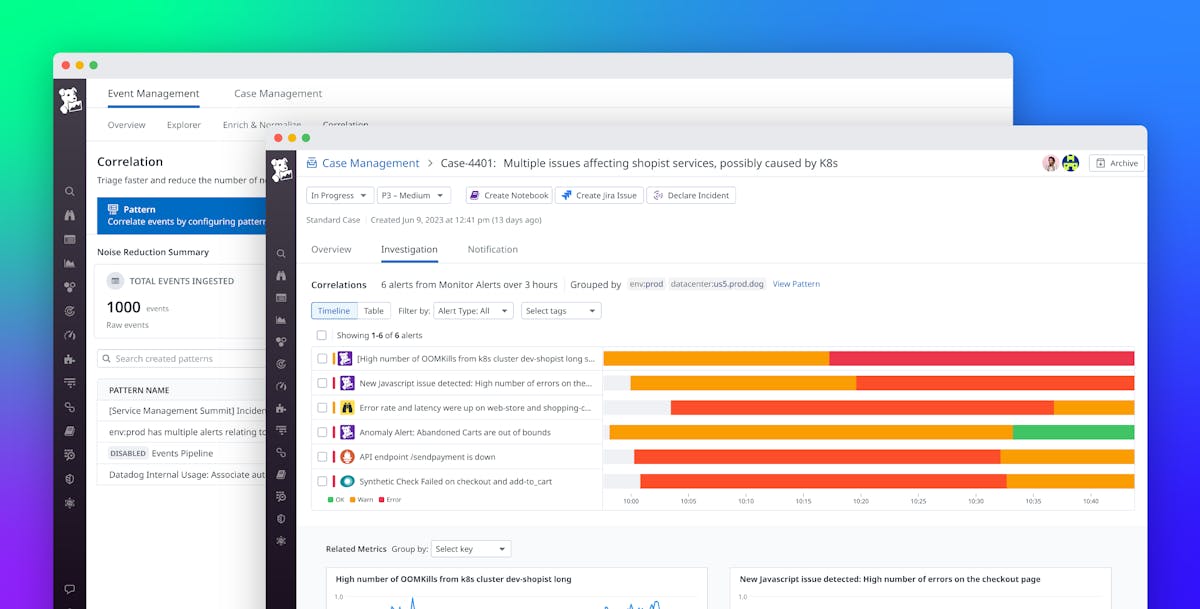 Aggregate, correlate, and act on alerts faster with AIOps-powered Event Management