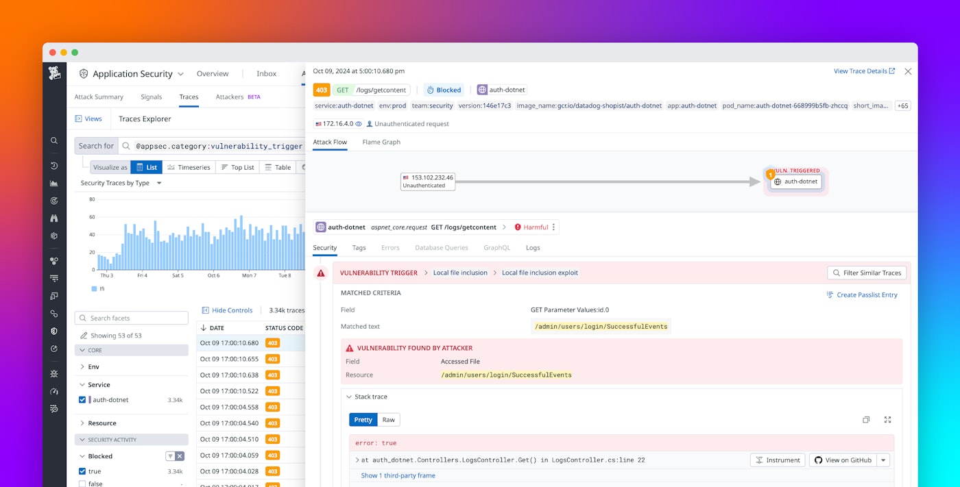 Protect your applications from zero-day attacks with Datadog Exploit Prevention Protect your applications from zero-day attacks with Datadog Exploit Prevention
