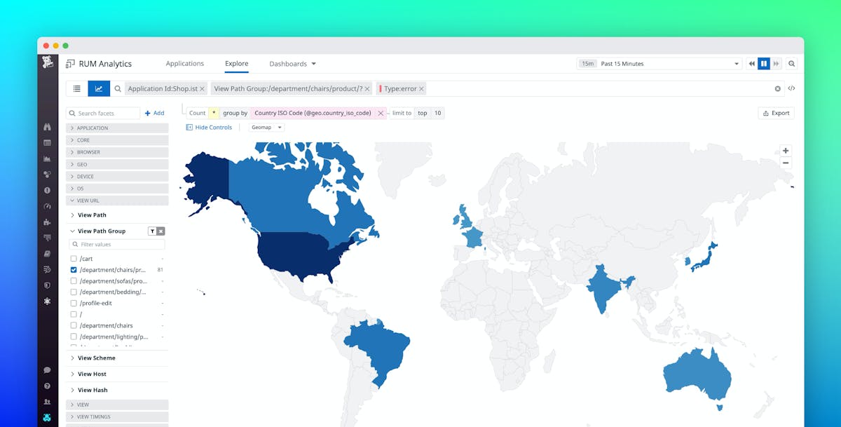 Use Datadog Geomaps to Visualize Your App Data by Location Datadog