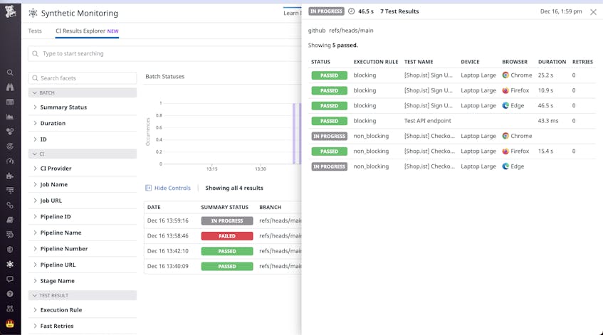 Run Synthetic Tests in CI/CD With the New Datadog GitHub Action | Datadog
