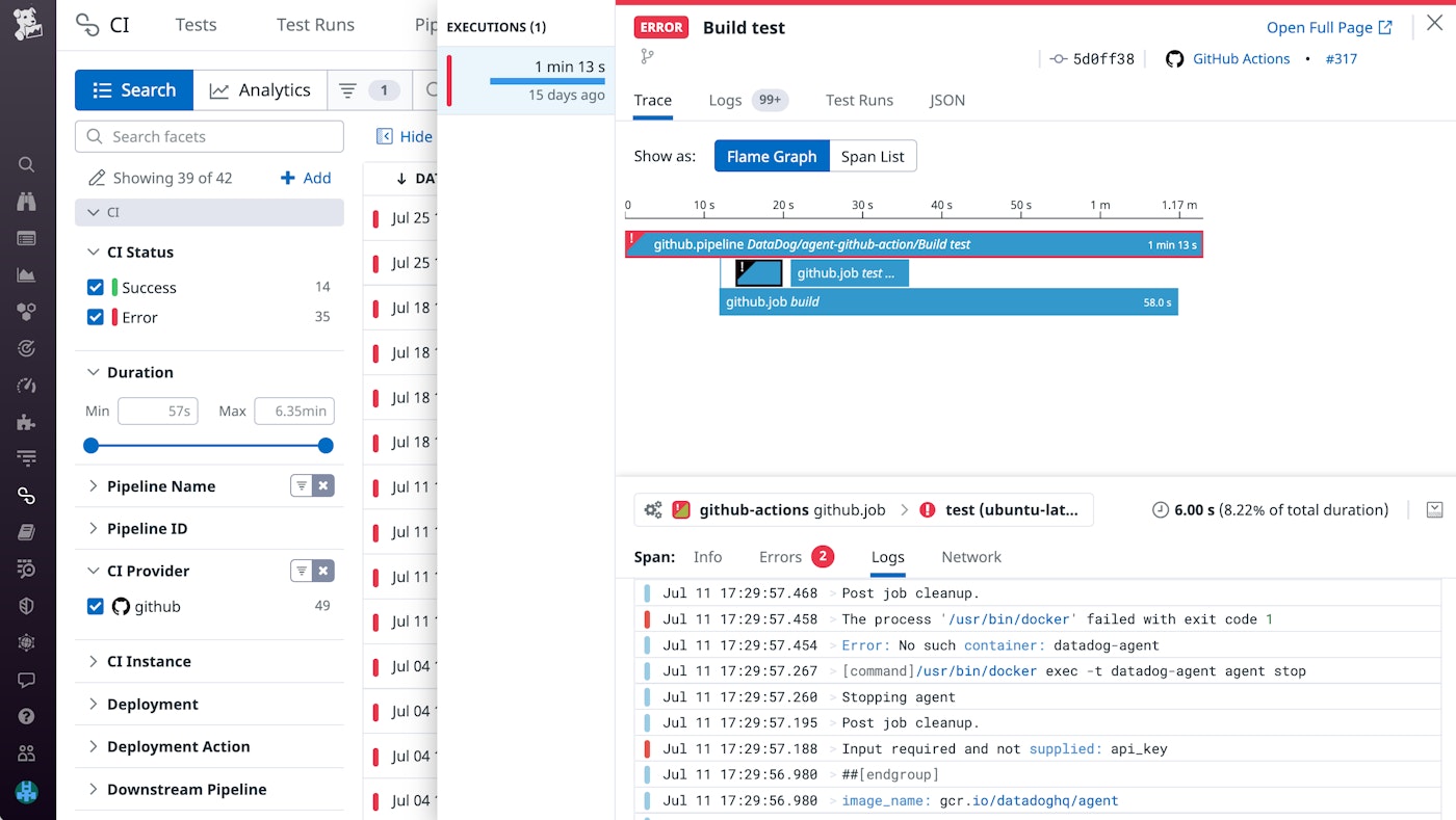 Inspect a pipeline execution to view its job logs Inspect a pipeline execution to view its job logs
