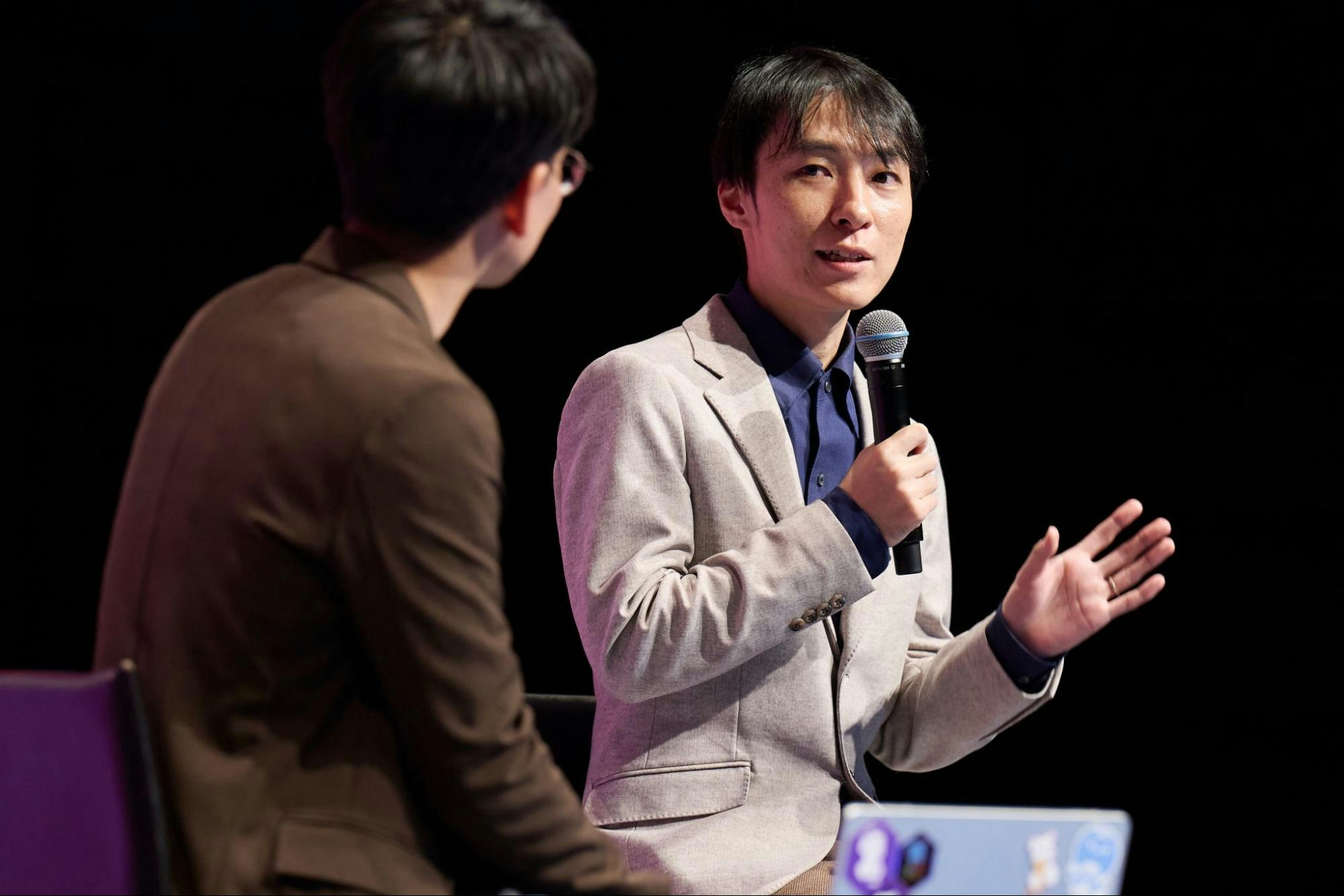 株式会社 ヌーラボ Lead SRE 二橋宣友 様 説明時の写真。 株式会社 ヌーラボ Lead SRE 二橋宣友 様 説明時の写真。