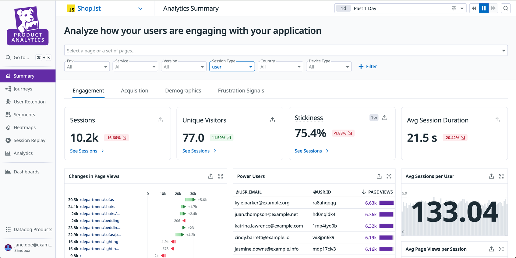 Make Data-Driven Design Decisions With Product Analytics | Datadog