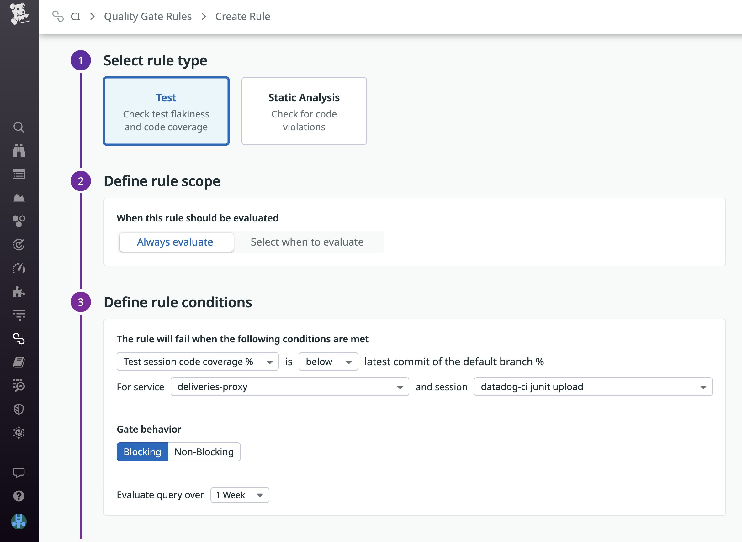 Block commits that lower your service’s code coverage. Block commits that lower your service’s code coverage.